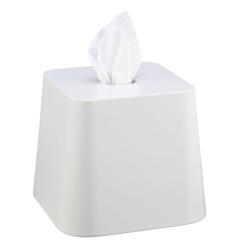 Madison Boutique Tissue Box Cover, White